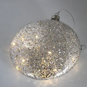 This Christmas ornament is a beautiful and festive way to add a touch of sparkle and light to your Christmas tree. It can also be used as a decorative piece in your home.