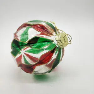 This product is made from glass that has been blown and shaped into a ball.