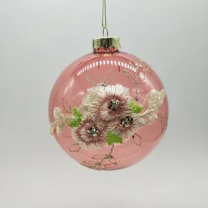 The floral design on this product is created using a meticulous hand-painted technique.