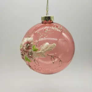 This product is decorated with a classic floral design that adds a touch of elegance to any Christmas decor.
