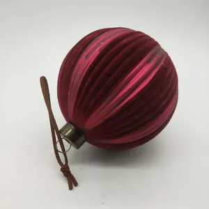 This product is crafted in a classic Christmas style, with a rich red velvet finish. The ball's elegant design will complement any holiday decor, adding a touch of traditional charm to your home.
