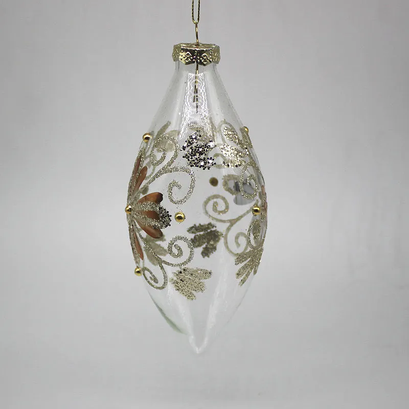 This product features a floral pattern intricately drawn with gold glitter, adding a touch of sparkle and sophistication.