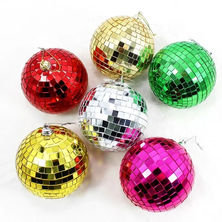 These disco ball Christmas ornaments are perfect for adding a touch of sparkle to your holiday decor. They're available in a variety of colors, so you can find the perfect ones to match your theme.  Use these ornaments to add a touch of disco to your next holiday party or celebration!