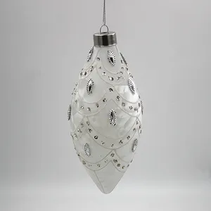This Christmas ball ornament is meticulously crafted using high-quality glass, ensuring a durable and beautiful product.