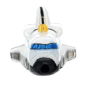 This space shuttle ornament is ideal for decorating your Christmas tree, adding a unique and festive touch to your holiday decor.