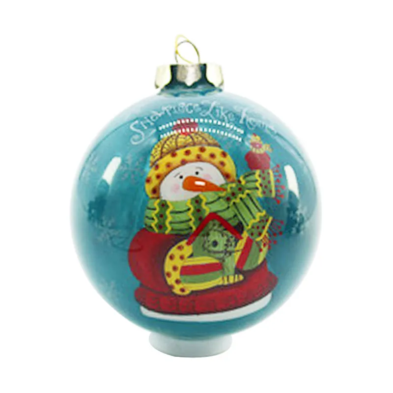 This product is made of glass, making it a durable and elegant ornament that will last for years to come.