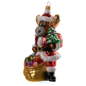 This Christmas Ornament is made of durable glass with fine details. The delicate texture makes it a perfect decor for Christmas.