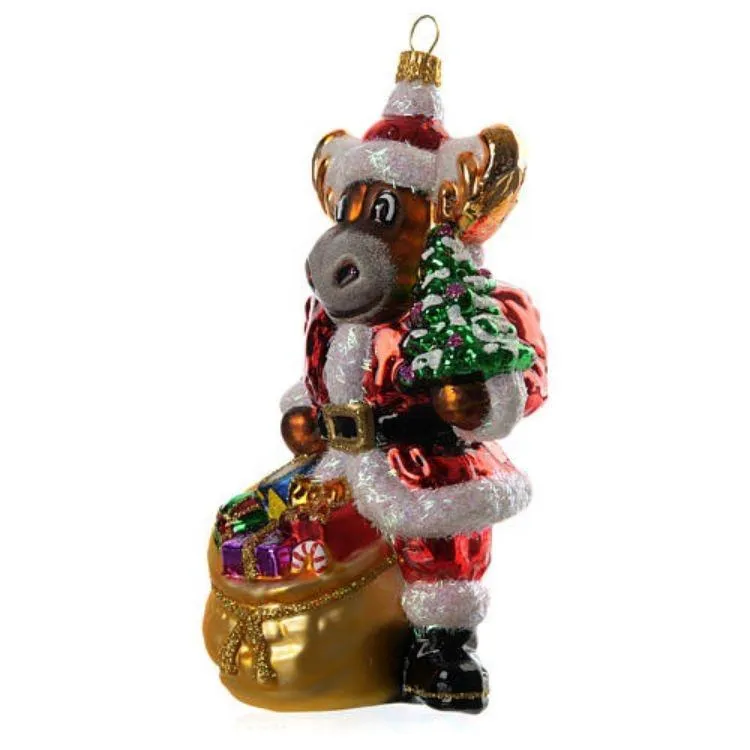 This Christmas Ornament is made of durable glass with fine details. The delicate texture makes it a perfect decor for Christmas.