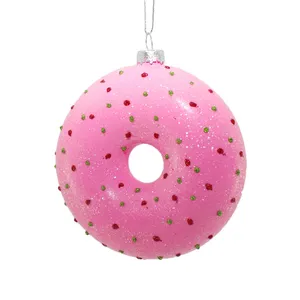 These ornaments are made of glass and feature a variety of colors and textures, they are blown by mouth.