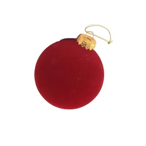 This product is made of red velvet, which is soft and luxurious. It has a beautiful, rich color and is perfect for adding a touch of elegance to your Christmas decorations.