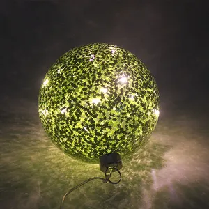 This product is made of high-quality glass and features a unique design with green stars, adding a touch of elegance to your Christmas decorations.