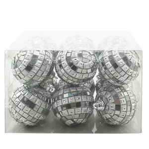 The ornaments are made using a molding process to create the perfect spherical shape.