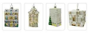 These glass blown ornaments are a unique and stylish addition to any Christmas tree. They feature different styles and designs, so you can find the perfect ones for your home.