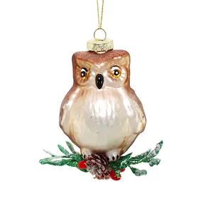 This delicate glass bird ornament is perfect for adding a touch of whimsy to your holiday decor.