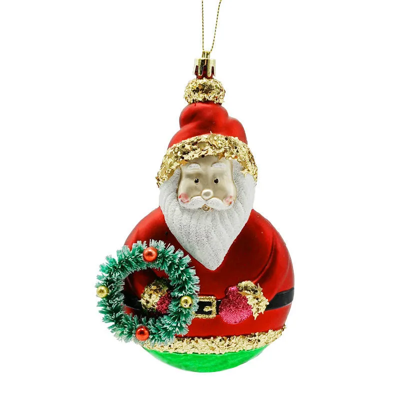 This product has a whimsical and festive style, featuring a Santa Claus on a scooter with a bright red suit. The ornament will add a touch of joy to your Christmas décor.