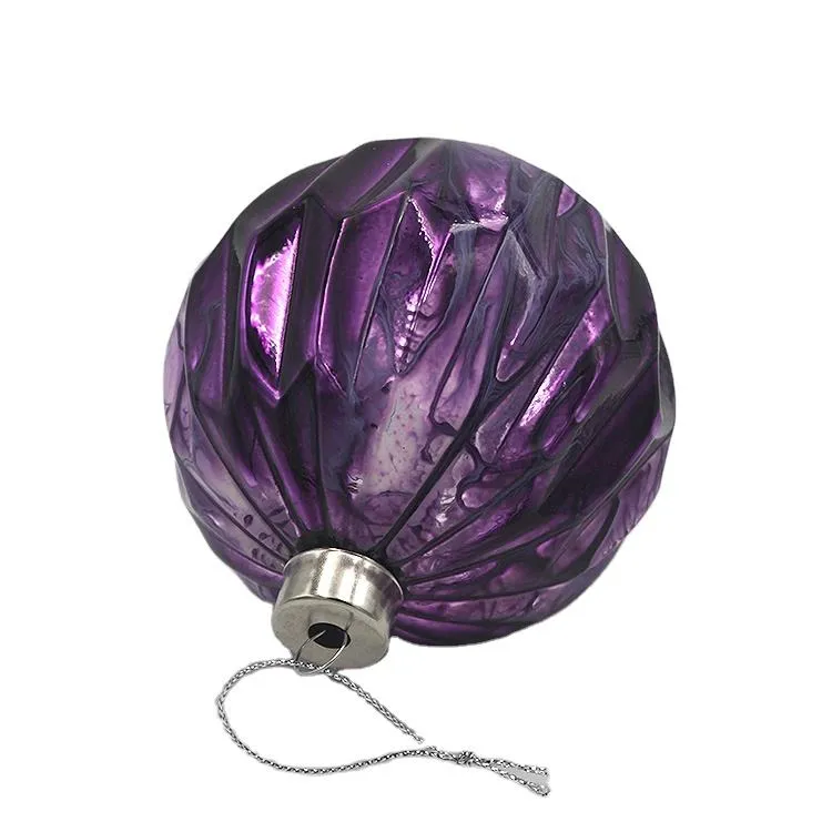 This product is the perfect way to add a touch of festive cheer to your Christmas tree, mantelpiece, or any other holiday display. Its eye-catching purple color and textured surface will make it a standout piece in your holiday decor.